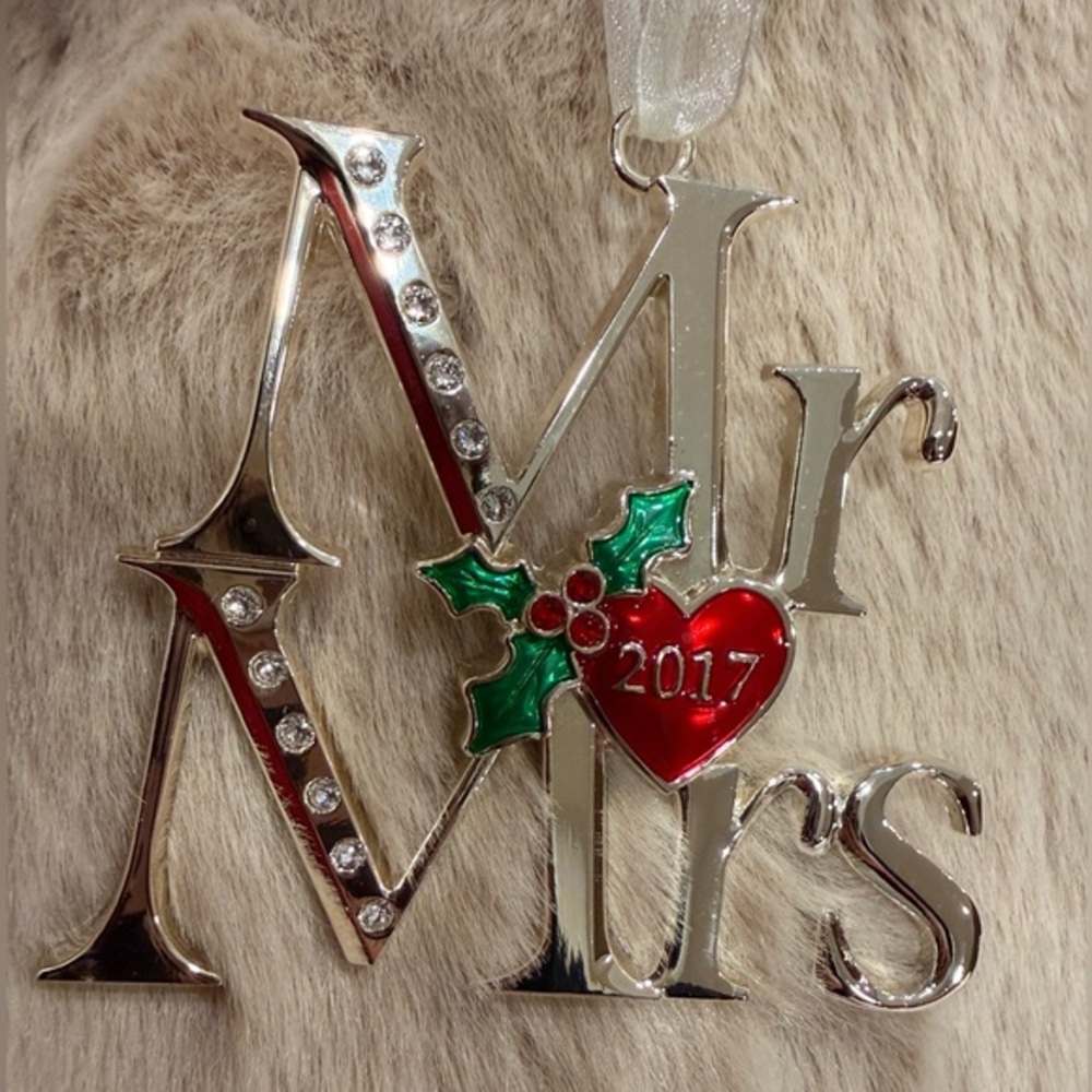 Lenox Mr & Mrs 2017 Christmas Ornament